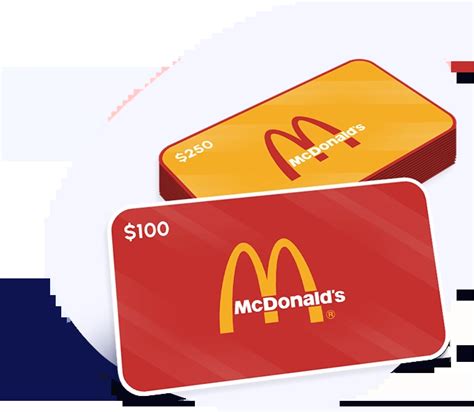 smart card mcdonald|mcdonald's gift card rewards.